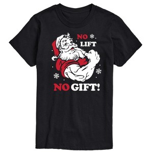 Men's - Instant Message - Santa No Lift No Gift Christmas Short Sleeve Graphic T-Shirt - 1 of 4