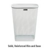 Mind Reader 2-Piece Mesh Garbage Waste Basket Recycling Bin Set, Square, Black - 4 of 4