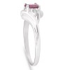 Pompeii3 5/8ct Oval Ruby & Diamond Ring 14K White Gold - 2 of 4
