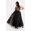 CITY CHIC | Women's Plus Size Sweet Beauty Maxi Dress - black - 14W - 2 of 4