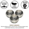 Livevie Champagne Collection Etched Glass Diamond Shaped Votive, Handmade Glass Votive Candle Holders for Weddings and Home Decor (Set of 3), Medium - 3 of 4