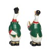 Transpac Small Resin Duck Nutcracker Figurine Set of 2 Christmas Home Decorations - 3 of 3