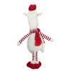 Northlight Plush Standing Striped Llama Christmas Figurine - 26" - White and Red - image 4 of 4