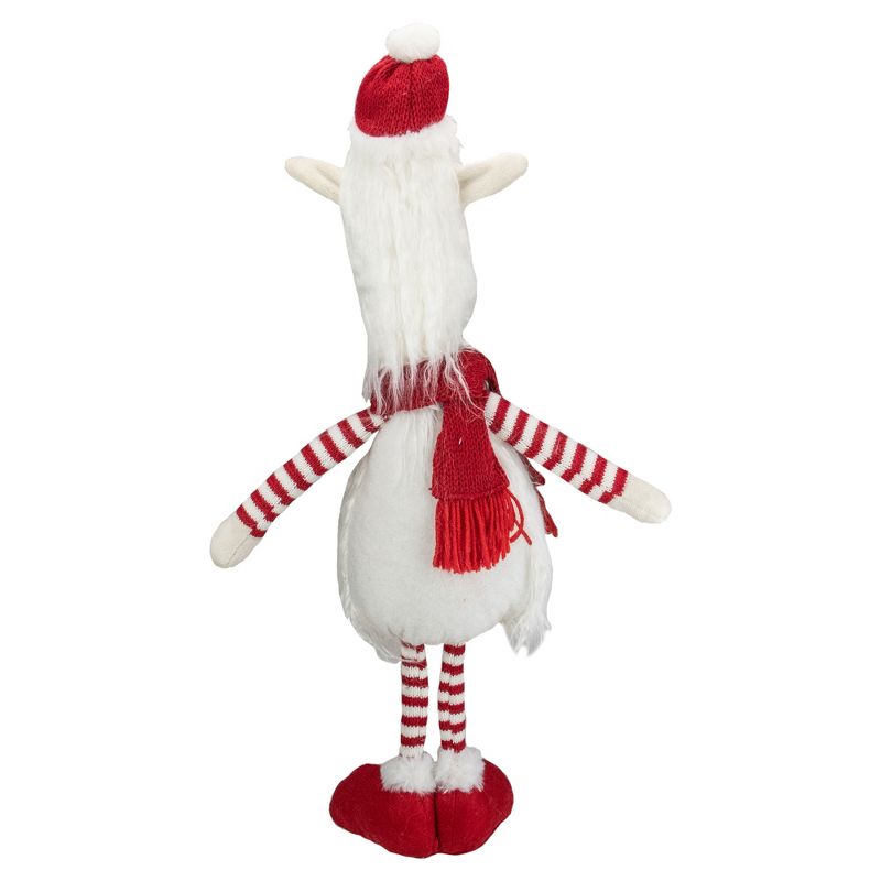 Northlight 26-Inch Plush Red and White Standing Llama Table Top Christmas Decoration, 4 of 6