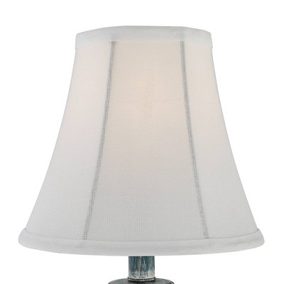 Antique Blue and White Candlestick Table Lamp Set