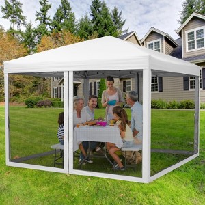 Pop Up Canopy Tent, Portable Easy Up Outdoor Screen Shelter with Mosquito Netting, Patented One Push Immediate Sun Shade with Wheeled Bag - 1 of 4
