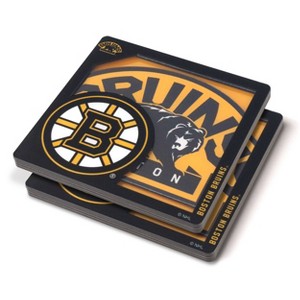 NHL Boston Bruins 3D Logo Series Coasters - 1 of 3