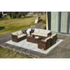 Cescia 7-Piece  PE Rattan Sofa Set, Garden Patio Wicker Sectional Sofa Set with Storage Coffee Table & End Table for Backyard, Porch, Balcony,Gray - 4 of 4