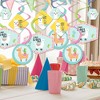 Big Dot of Happiness Whole Llama Fun - Llama Fiesta Baby Shower or Birthday Party Hanging Decor - Party Decoration Swirls - Set of 40 - 2 of 4