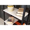 NicBex Modern Ladder Space Saving Bookcase 4 & 5 Tier Shelf Organizer for Small Spaces, Living Room & Home Office, Wood & Metal Options - 2 of 4