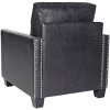 Horace Club Chair - MCR4736A - Antique Black - Safavieh - 4 of 4