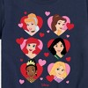 Girls' - Disney Princess - Princess Heart Grid Short Sleeve Graphic T-Shirt - 2 of 4
