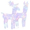vidaXL Christmas Reindeers 2 pcs Multicolor 80 LEDs Acrylic - 2 of 4