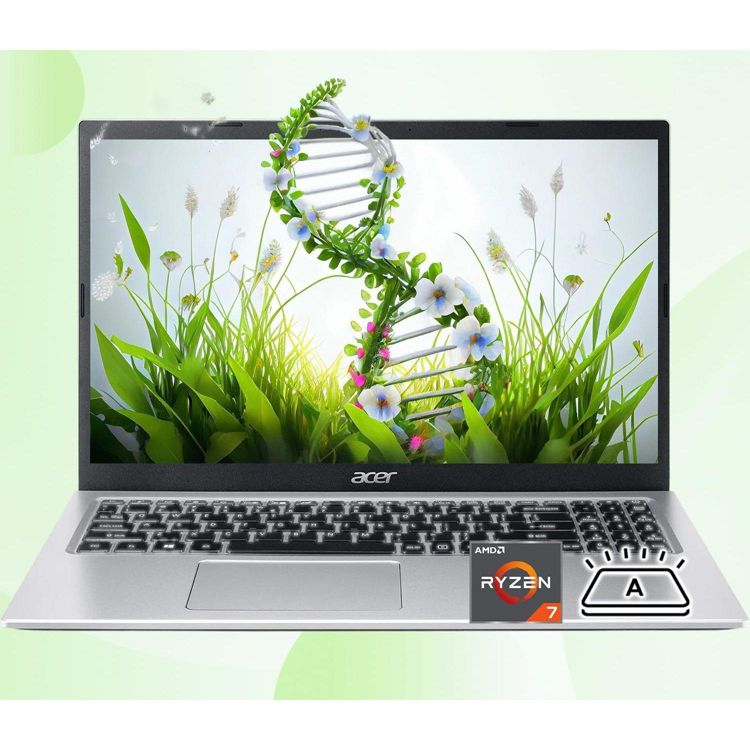 Acer Aspire 3 15.6" FHD IPS Laptop, AMD Ryzen 7 7730U, 16GB RAM, 512GB SSD, Windows 11 Pro, Pure Silver, 1 of 9