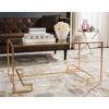 Burton Coffee Table - Gold/Glass - Safavieh - 2 of 4