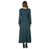 Womens Long Sleeve Maxi Dress - 24seven Comfort Apparel™ - 3 of 4