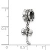 Black Bow Jewelry Antiqued Sterling Silver Dragonfly Dangle Bead Charm - 2 of 3