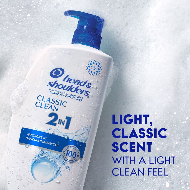 Head & Shoulders Classic Clean 2-in-1 Dandruff Shampoo + Conditioner, 6 of 18