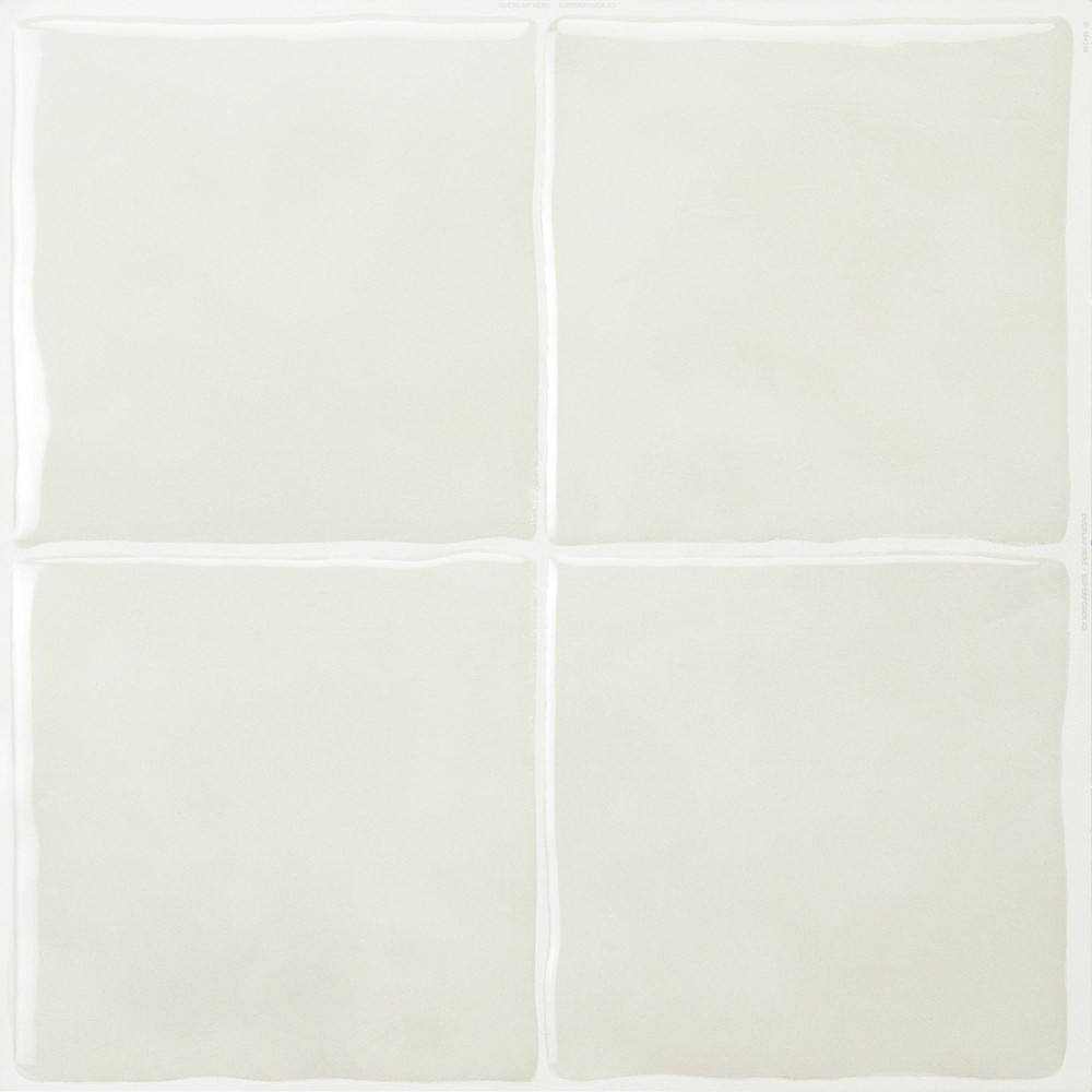 Smart Tiles Zellige Oia Peel and Stick Backsplash Tiles Light Beige