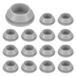 Unique Bargains Rubber Corrosion-Resistant Silicone Snap-in Locking Hole Plugs Gray - 1 of 4