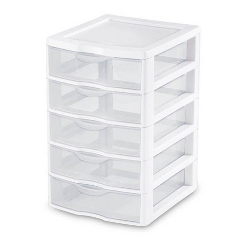 plastic drawer units storage