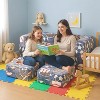 Hooseng Glow in The Dark Kids Modular Sofa, 3-in-1 Convertible Toddler Play Couch with Memory Foam & Floor Cushion for Playroom & Bedroom - 3 of 4