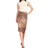 Women's Amber Ombre Sequin Midi Skirt - SKIES ARE BLUE - 4 of 4