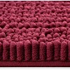 Home Mart Goods Burgundy Red Soft Cozy Plush Chenille Bath Mat Bathroom Rug - 36"x24" - 3 of 3