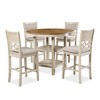 New Classic Furniture, Mitchell 5-Piece Solid Wood Counter Set - 2 of 4