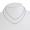 Chisel Stainless Steel Polished Double Sideways Crosses on Layered 16.5" Cable Chain Necklace - 4 of 4