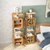 Tall Large Storage Cabinet With Open Compartments And 2 Cabinets With Doors, Floor Standing Cabinet For Home Office Kitchen Bathroom Living Room - 2 of 4