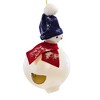 De Carlini Italian Ornaments 6.0 Inch Jingle Ball Bill Christmas Tree Ornament , Ball, Ornament, Snowman (1PC) - 4 of 4