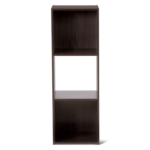 Organize It All 3 Tier Square Shelf, Black