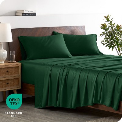 Forest Green Twin XL Bamboo Deep Pocket Sheet Set
