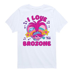 Boys' - Trolls - Poppy I Love Brozone Short Sleeve Graphic T-Shirt - 1 of 4
