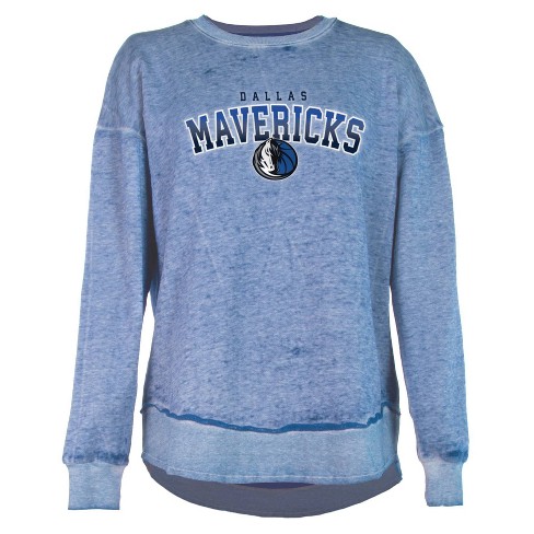 Nba Dallas Mavericks Women s Ombre Arch Print Burnout Crew Neck