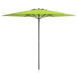 7.5' x 7.5' UV and Wind Resistant Beach/Patio Umbrella Green - CorLiving