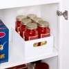 Copco 10-Inch White Cabinet Storage Bin with Built-In Handles and Nonskid Liner - Ideal for Organizing Kitchen, Pantry, Closet Items - High Walls - 4 of 4