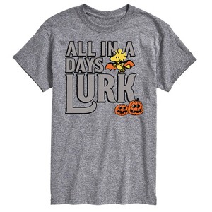 Men's - Peanuts - Days Lurk Art Short Sleeve Graphic T-Shirt - 1 of 4