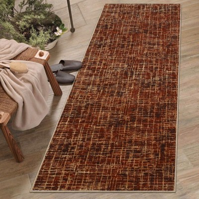 Washable Area Rug for Living Room Contemporary Non Slip Bedroom Rug Modern Rug  Low Pile Carpet Stain Resistant Throw Rugs for Dining Room