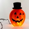 Stony Creek 7.5 Inch Lighted Pumpkin With Hat , Spider Jack O Lantern (1PC) - 3 of 4