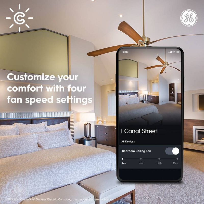 GE CYNC Smart Ceiling Fan Switch, 5 of 11