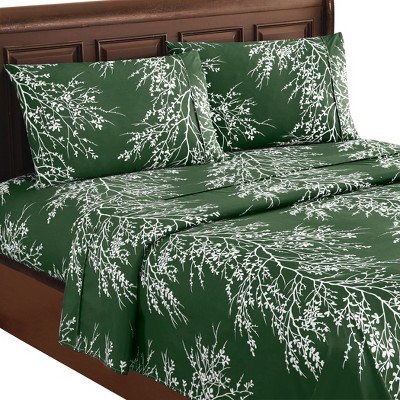 Collections Etc 4pc Foliage Sheet Set
