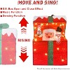 Animated Christmas Santa in Lighted Gift Box, Motion Sensor Christmas Music Decorative Lights - 4 of 4