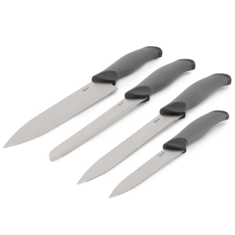 Oster Lindbergh 14 Piece Stainless Steel Cutlery Knife Set in Black with Cutting Board, 3 of 9