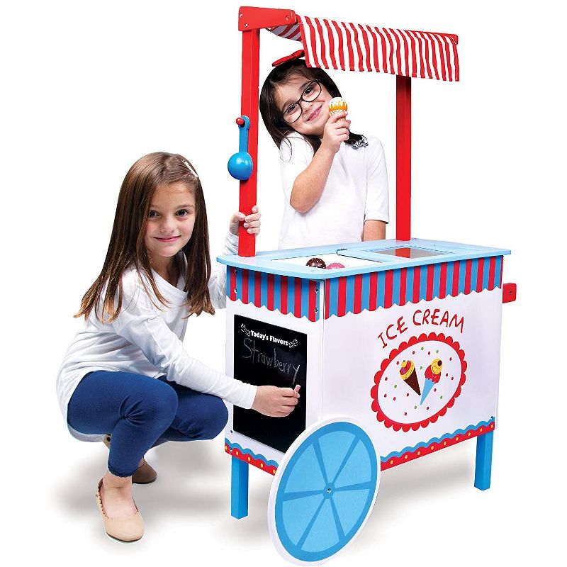 Svan Ice Cream Cart for Kids, Wood Playstand, 4 of 7
