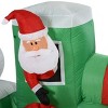 INFURNIC Party Decorations and Accessories Inflatable Santa Penguin and Snowman for Christmas Display, Multicolored, 43.25"*131"*67.75" - 2 of 3