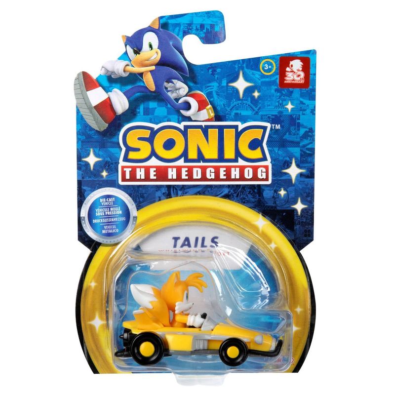 Sonic Die Cast Vehicle Tails Wave 1, 2 of 9