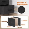 Resenkos 8 Drawer Dresser Fabric Storage Tower, Chest of Drawers for Bedroom, Sturdy Steel Frame, Wooden Top Black - 3 of 4