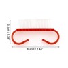 Unique Bargains Durable Translucent Horn Nail Brush 2.44"x1.38" 1 Pc - 4 of 4